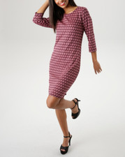 Aniston Jerseykleid Schwarz /