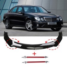 Für Mercedes Benz E-Klasse W211 E220 Front Spoiler Lippe Stoßstange +Stützstange