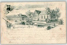 13469689 - 9501 Niedermuelsen Gasthaus v. Eduard Seidel Garten mit Kegelbahn