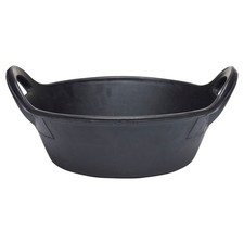 Horse Guard Gummieimer für Stall und Weide, schwarz - 20 Liter Futtereimer Pferd