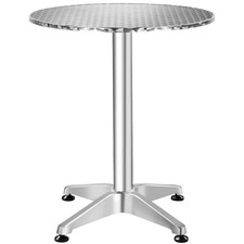 Stehtisch Bistrotisch rund höhenverstellbar Alu 2 in 1 Party Bartisch 60cm