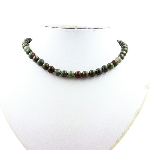 Perlenkette jaspis drachenblut - perlenkette,