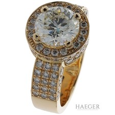 Diamant Ring Gr.60 Gelbgold