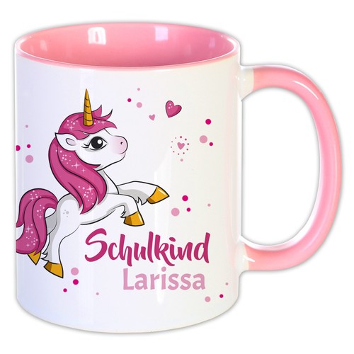Tasse schulkind einhorn - tasse,