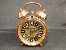 VINTAGE RETRO GERMANY SEGEN MECHANISCHER SCHREIBTISCHWECKER ZUM AUFZIEHEN