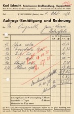 Rechnung Schmitt Kuppenheim