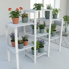 Blumentreppe Weiß Pflanzregal