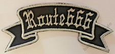 Patch Aufnäher ROUTE 666, Biker Aufnäher Route 66 Motorrad Custombike 46