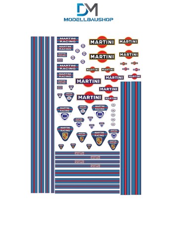 Decalbogen sticker martini - a4,
