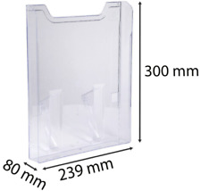 EXACOMPTA 64658D Wand-Prospekthalter DIN A4 vertikal Transparent uv-beständig