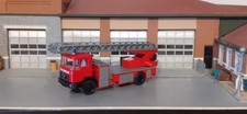 R+H Modellbau Feuerwehr MAN Drehleiter Schwarz Eigenbau In 1/87