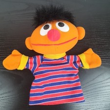 Ernie aus der Sesamstrasse Handpuppe ca. 25cm 1997 Plüsch Kuscheltier Mattel