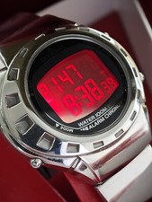 TiccTacc - Vintage Dugena RED LIGHT LCD watch Boxed 44,5 mm 