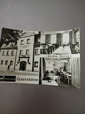 Alte Foto Ak DDR Schneeberg Gaststätte Goldene Sonne Wismut ungel.