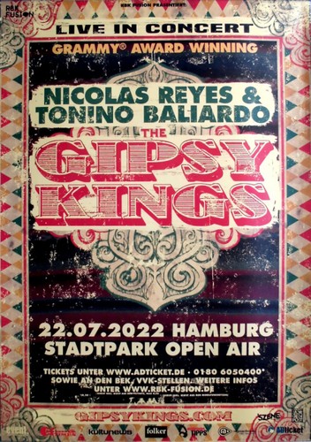 Gipsy kings 2022 plakat - gipsy,