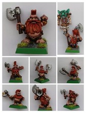 Warhammer Fantasy Auswahl bemalter Zwerge Slayer Dwarf Metall