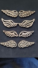 40 Stk Engelsflügel Holz Deko