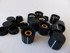 Drehknopf Bedienknopf geriffelt für 6 mm Achse, neu, Durchmesser 21 mm