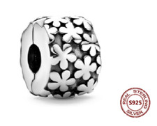 Charms  Anhänger Beads Clip Stopper 925 Sterling Silber Kleeblatt