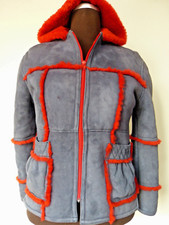 Kinder Lammfell Jacke Echt Pelz Lammfell Gr. 146