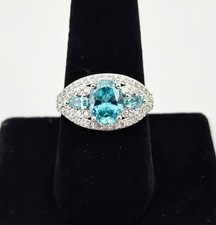 Sterling Silver 925 Blue Topaz