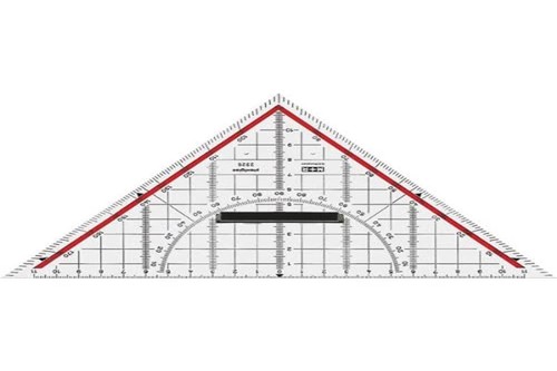 Zeichendreieck cm - zeichendreieck, 25