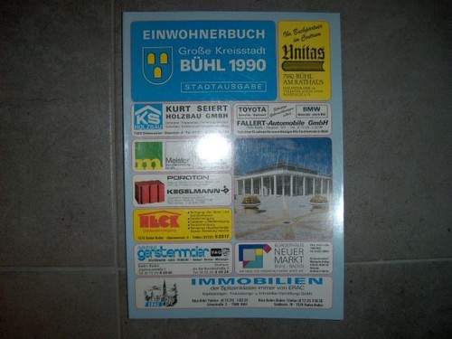 Bühl einwohnerbuch große - einwohnerbuch,