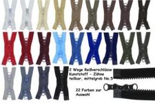 Zweiwege Reißverschluss ab