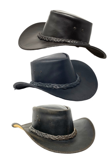 Lederhut western cowboy unisex - lederhut,