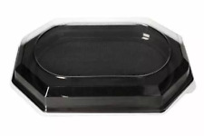 Catering- Tray schwarz mit Deckel Partyplatten Servierplatten ca 45 x 30cm
