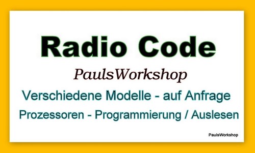 Radio code passend für - radio,