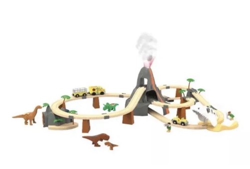 Holzspielzeug dino park zug - holzspielzeug,