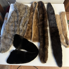 Konvolut 6 Perlzkragen Nerz und Kaninchen