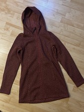 Elkline Fleecejacke Long/Mantel  Größe 34 XS Red Neu 