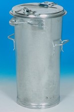System Mülleimer, Mülltonne, Abfalltonne ohne Bügel 50 L verzink