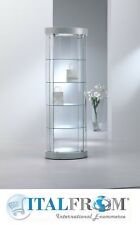 Glasvitrine Kleine Ovale Vitrinenschrank mit Licht Vitrine Italfrom 209/OP