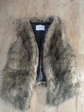 Fake fur weste - gr., m