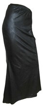 Langer schwarzer Rock XXL in