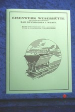 Feldbahn Katalog Weserhütte