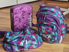 Satch Schulranzen und Sporttasche Set Lila 