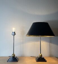 1 Paar Klassische Art Deco Tischlampen Kugel Designer Lampe Chrom Messing