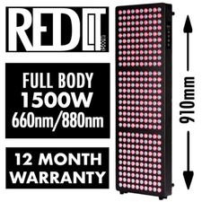 REDLIT 1500W Ganzkörper Infrarot Panel | Rotlichttherapiegerät + Standsystem
