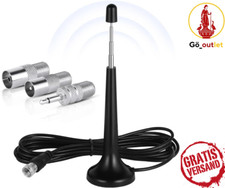 DAB UKW Radioantenne – 75 Ohm FM Antenne mit 3 m Kabel für HiFi & Heimkino