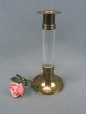 Alter großer Messing mit Glas