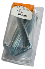 HSI Putzhaken Mauerhaken verzinkt Größe wählbar Blister