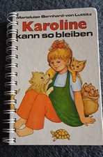 Notizbuch aus altem Kinderbuch Karoline Spiralblock Notitz Geschenk Tagebuch