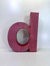 Alter Vintage Blechbuchstabe Industrial Blechschild Reklame Werbung #8593