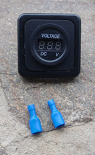 Inprojal System, DC 12V-24V LED Digitalanzeige Voltmeter Spannungsmessgerät