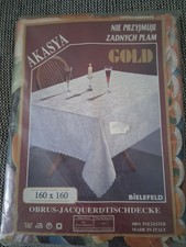 Fleckenabweisende Obrus-Jacquerdtischdecke 160x160