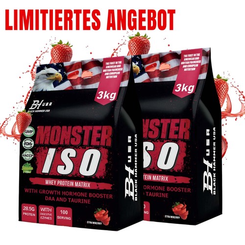 Monster iso 3kg erdbeere - monster,